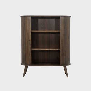 Dulap Cores, Homla, 100x40x118 cm, MDF, gri imagine