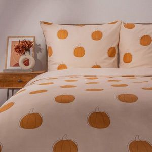 Lenjerie de pat dubla Pumpkin, Homla, 3 piese, 160x200 cm, microfibra din poliester, multicolor imagine