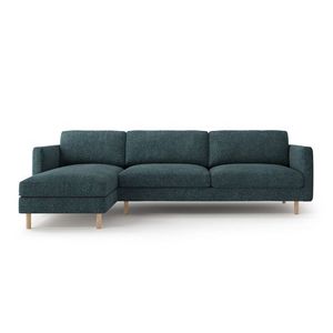 Coltar stanga 4 locuri, Eden, Micadoni, 286x150x90 cm, tesatura structurata, verde albastrui melanj imagine