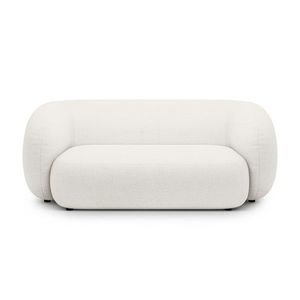 Canapea modulara 2 locuri, Kate, Micadoni, 183x99x76 cm, tesatura boucle, alb imagine