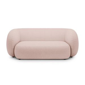 Canapea modulara 2 locuri, Kate, Micadoni, 183x99x76 cm, tesatura boucle, roz pudra imagine