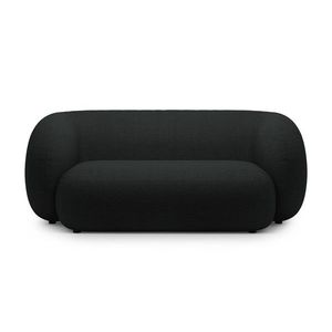 Canapea modulara 2 locuri, Kate, Micadoni, 183x99x76 cm, tesatura boucle, negru imagine
