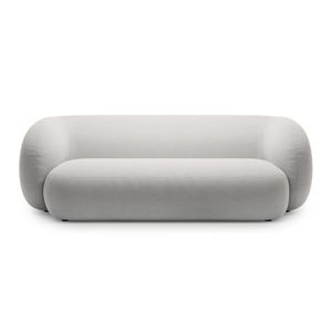 Canapea modulara 3 locuri, Kate, Micadoni, 213x99x76 cm, catifea, gri deschis imagine