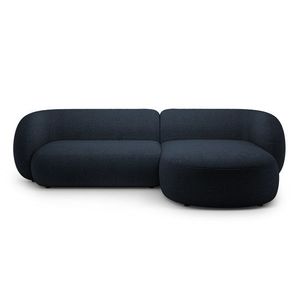 Coltar dreapta 3 locuri, Kate, Micadoni, 285x176x76 cm, tesatura boucle, albastru inchis imagine