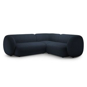 Coltar dreapta 4 locuri, Kate, Micadoni, 252x220x76 cm, tesatura boucle, albastru inchis imagine