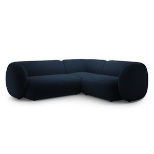 Coltar dreapta 4 locuri, Kate, Micadoni, 252x220x76 cm, catifea, albastru regal imagine
