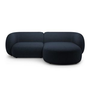 Coltar dreapta 2 locuri, Kate, Micadoni, 255x176x76 cm, tesatura boucle, albastru inchis imagine