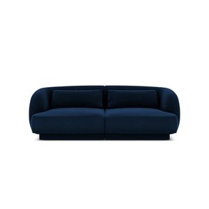 Canapea 2 locuri, Tulum, Cosmopolitan Design, 180x90x70 cm, catifea, albastru regal imagine