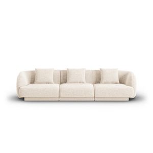 Canapea 3 locuri, Tulum, Cosmopolitan Design, 255x90x70 cm, tesatura chenille, bej deschis imagine