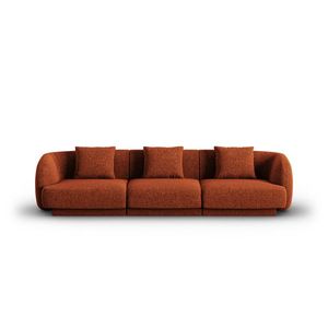 Canapea 3 locuri, Tulum, Cosmopolitan Design, 255x90x70 cm, tesatura chenille, teracota imagine