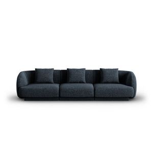 Canapea 3 locuri, Tulum, Cosmopolitan Design, 255x90x70 cm, tesatura chenille, albastru regal imagine