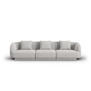 Canapea 3 locuri, Tulum, Cosmopolitan Design, 255x90x70 cm, tesatura chenille, gri deschis imagine