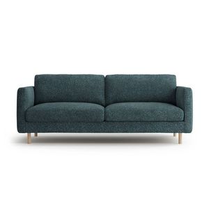 Canapea 3 locuri, Eden, Micadoni, 173x92x90 cm, tesatura structurata, verde albastrui melanj imagine