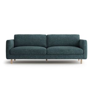 Canapea 4 locuri, Eden, Micadoni, 209x92x90 cm, tesatura structurata, verde albastrui melanj imagine