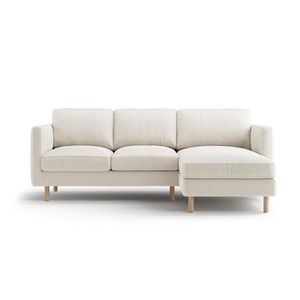 Coltar dreapta 3 locuri, Eden, Micadoni, 223x150x90 cm, catifea, bej imagine