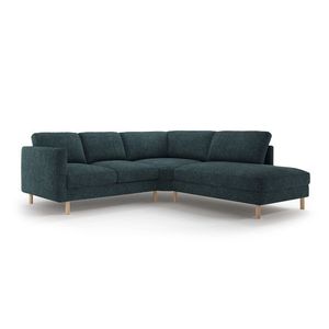 Coltar dreapta 4 locuri, Eden, Micadoni, 267x234x90 cm, tesatura structurata, verde albastrui melanj imagine