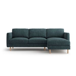 Coltar dreapta 3 locuri, Eden, Micadoni, 250x150x90 cm, tesatura structurata, verde albastrui melanj imagine