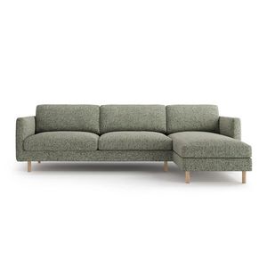 Coltar dreapta 4 locuri, Eden, Micadoni, 286x150x90 cm, tesatura structurata, verde muschi melanj imagine