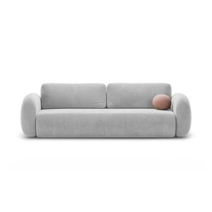 Canapea extensibila 3 locuri, Tonale, Cosmopolitan Design, 262x105x88 cm, catifea, gri imagine