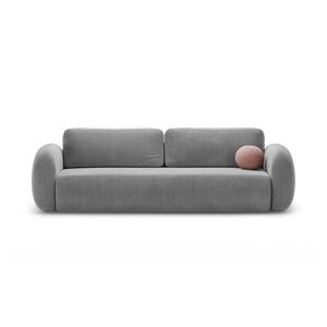 Canapea extensibila 3 locuri, Tonale, Cosmopolitan Design, 262x105x88 cm, catifea, gri inchis imagine