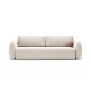Canapea extensibila 3 locuri, Tonale, Cosmopolitan Design, 262x105x88 cm, tesatura chenille, bej deschis imagine