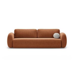 Canapea extensibila 3 locuri, Tonale, Cosmopolitan Design, 262x105x88 cm, tesatura chenille, caramiziu imagine