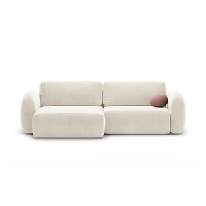 Coltar extensibil reversibil 4 locuri, Tonale, Cosmopolitan Design, 262x149x88 cm, catifea, ivoriu imagine
