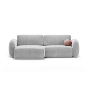 Coltar extensibil reversibil 4 locuri, Tonale, Cosmopolitan Design, 262x149x88 cm, catifea, gri imagine