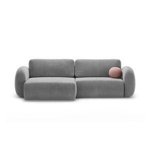 Coltar extensibil reversibil 4 locuri, Tonale, Cosmopolitan Design, 262x149x88 cm, catifea, gri inchis imagine