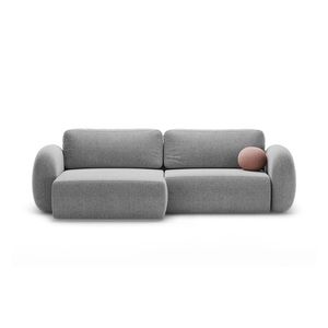 Coltar extensibil reversibil 4 locuri, Tonale, Cosmopolitan Design, 262x149x88 cm, tesatura chenille, gri deschis imagine