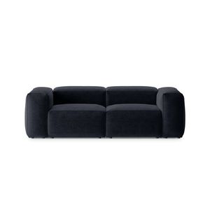 Canapea 2 locuri, Bergamo, Cosmopolitan Design, 224x108x70 cm, tesatura structurata, albastru navy imagine