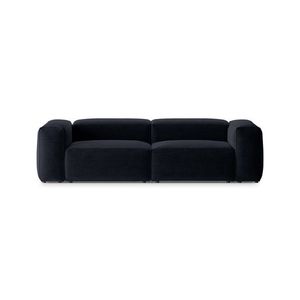 Canapea 3 locuri, Bergamo, Cosmopolitan Design, 264x108x70 cm, tesatura structurata, albastru navy imagine