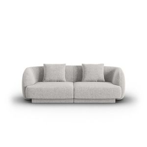 Canapea 2 locuri, Tulum, Cosmopolitan Design, 180x90x70 cm, tesatura chenille, gri deschis imagine