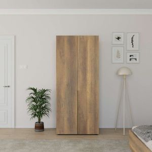 Dulap pentru haine, Adore, Oryana, 60x121x44 cm, PAL, Maro imagine