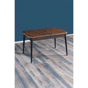 Masa extensibila, Beckley, Amalfi Motif, PAL, Nuc / Negru imagine