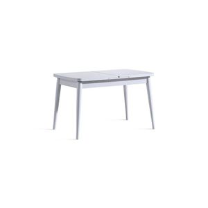 Masa extensibila, Fairfax, Milla, 117x75x70 cm, Lemn de fag, Alb imagine