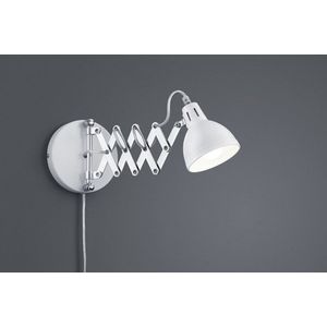 Aplica de perete Scissor, RL, 53x15 cm, 28W, 1x E14, metal, alb mat imagine