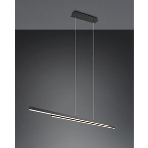 Lustra Odio, RL NOW, 110x8.5x150 cm, 22W, 1x SMD, metal, negru mat imagine