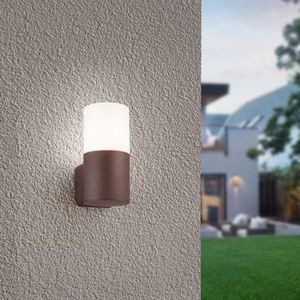 Aplica de perete pentru exterior Hoosic, TRIO, 8.5x11.8x17.5 cm, 28W, 1x E27, aluminiu turnat/plastic, maro imagine