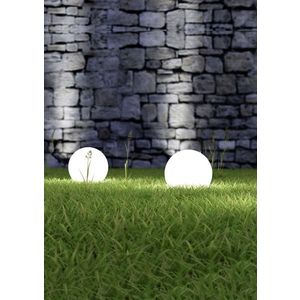 Lampa de gradina Bolo, RL, 20x51.5 cm, 23W, 1x E27, plastic, alb imagine
