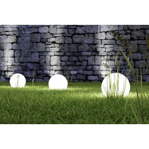 Lampa de gradina Bolo, RL, 40x71.3 cm, 23W, 1x E27, plastic, alb imagine