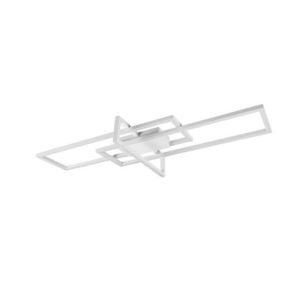 Plafoniera Salinas, TRIO, 100x40x11.5 cm, 34W, 1x SMD, metal, alb mat imagine