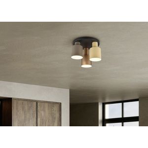 Plafoniera Agudo, TRIO, 30x24.5 cm, 40W, 3x E27, metal, multicolor imagine