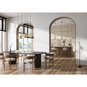 Lustra Agudo, TRIO, 12x150 cm, 10W, 1x E27, metal, bej imagine