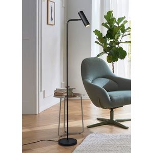 Lampadar Marley, TRIO, 23x39x151 cm, 5W, 1x GU10, metal, negru mat imagine
