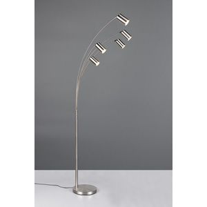 Lampadar Marley, TRIO, 80x55x200 cm, 10W, 5x GU10, metal, argintiu mat imagine
