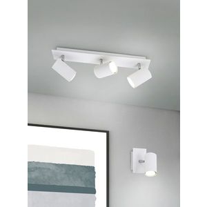 Plafoniera Marley, TRIO, 48x9x15 cm, 35W, 3x GU10, metal, alb imagine
