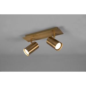 Plafoniera Marley, TRIO, 30x9x15 cm, 35W, 2x GU10, metal, bronz antic imagine