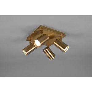 Plafoniera Marley, TRIO, 24x24x15 cm, 35W, 4x GU10, metal, bronz antic imagine
