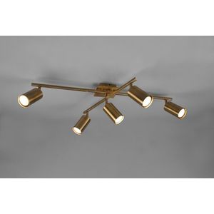 Plafoniera Marley, TRIO, 77.4x57.4x22.4 cm, 35W, 5x GU10, metal, bronz antic imagine